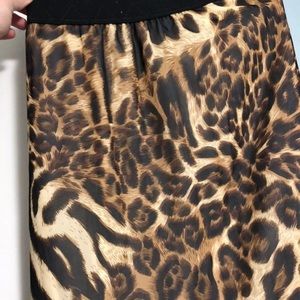 LuLaRoe Maxi Lola Lined Cheetah Print Skirt
